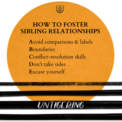 The ABCs of Fostering Sibling Relationships